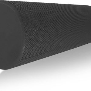 18" x 6" Foam Roller, High Density Foam Roller for Back, Yoga, Muscle Massage, Pilates & Stretching, Foam Rollers for Relaxing Muscles, Improves Mobility, Gym Essentials - Black