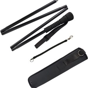 Fold-able Wading Staff lf-Adjustable Locking System New Safe No Need to Adjust Center Core with Neoprene Pouch Fly Fishing Wading Stick