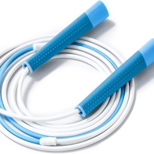 Kids Jump Rope with Silicone Comfortable Grips, Adjustable Tangle-Free Fitness Skipping Rope for kids girls boys women and men,Training, Workout and Weight Loss