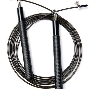 Speed Skipping Rope Adjustable Jumping Rope with Aluminium Alloy Handle and Ball Bearing Tangle-Free Exercise Rope for Home Exercise & Slim Body , Cross Fit Training, Fitness, Exercis Ideal for Aerobic Exercise